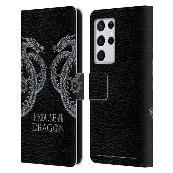 House Of The Dragon: Television Series Graphics Dragon Leather Book Wallet Case Cover For Samsung Galaxy S21 Ultra 5G