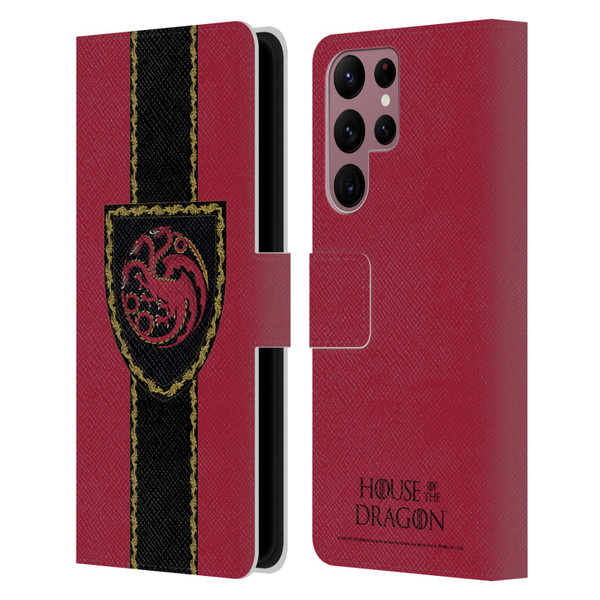 House Of The Dragon: Television Series Graphics Shield Leather Book Wallet Case Cover For Samsung Galaxy S22 Ultra 5G