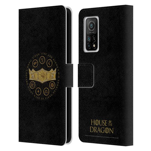 House Of The Dragon: Television Series Graphics Crown Leather Book Wallet Case Cover For Xiaomi Mi 10T 5G