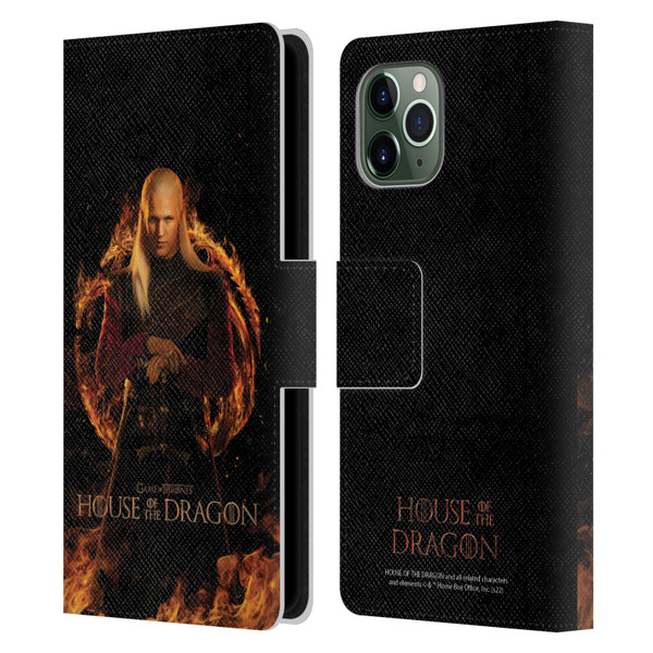 House Of The Dragon: Television Series Key Art Daemon Leather Book Wallet Case Cover For Apple iPhone 11 Pro