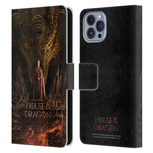 House Of The Dragon: Television Series Key Art Poster 1 Leather Book Wallet Case Cover For Apple iPhone 14