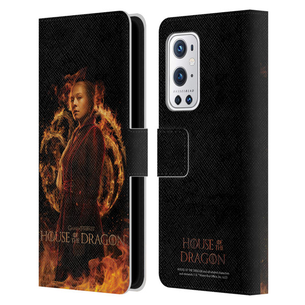 House Of The Dragon: Television Series Key Art Rhaenyra Leather Book Wallet Case Cover For OnePlus 9 Pro