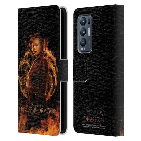 House Of The Dragon: Television Series Key Art Rhaenyra Leather Book Wallet Case Cover For OPPO Find X3 Neo / Reno5 Pro+ 5G