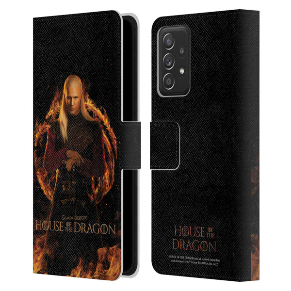 House Of The Dragon: Television Series Key Art Daemon Leather Book Wallet Case Cover For Samsung Galaxy A53 5G (2022)