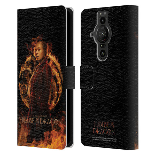 House Of The Dragon: Television Series Key Art Rhaenyra Leather Book Wallet Case Cover For Sony Xperia Pro-I