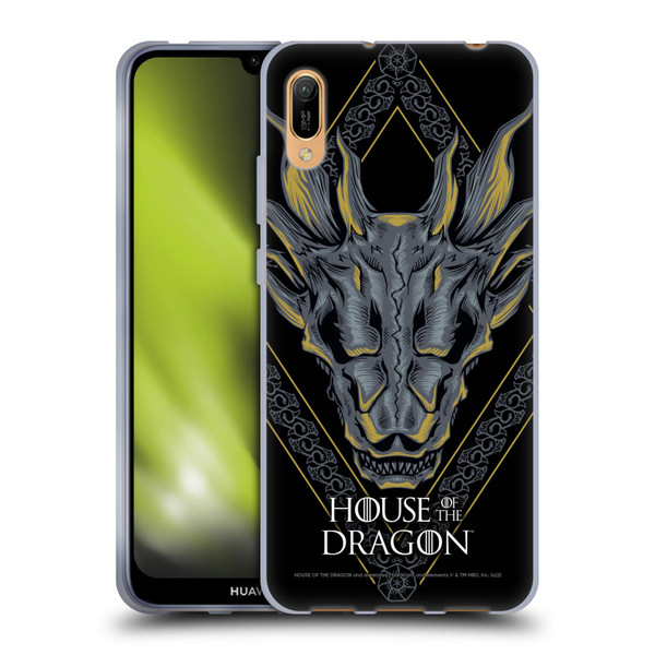 House Of The Dragon: Television Series Graphics Dragon Head Soft Gel Case for Huawei Y6 Pro (2019)