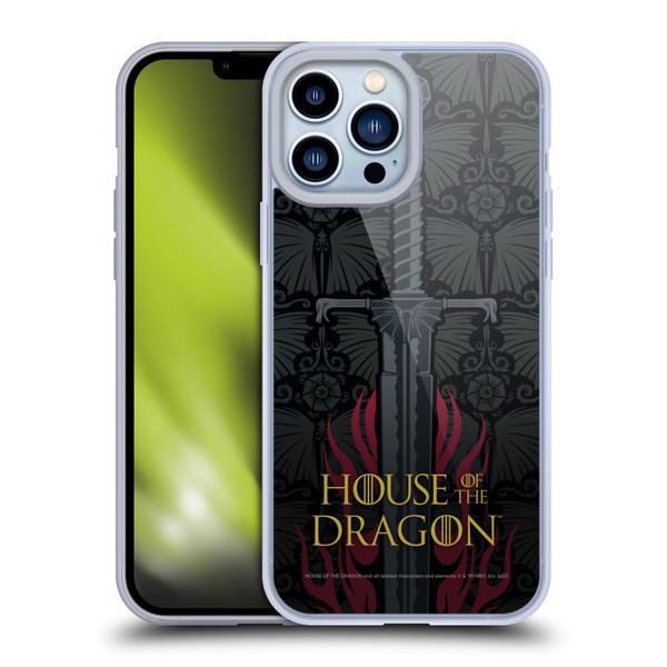House Of The Dragon: Television Series Graphics Sword Soft Gel Case for Apple iPhone 13 Pro Max