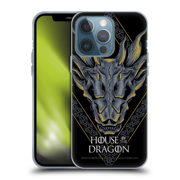 House Of The Dragon: Television Series Graphics Dragon Head Soft Gel Case for Apple iPhone 13 Pro