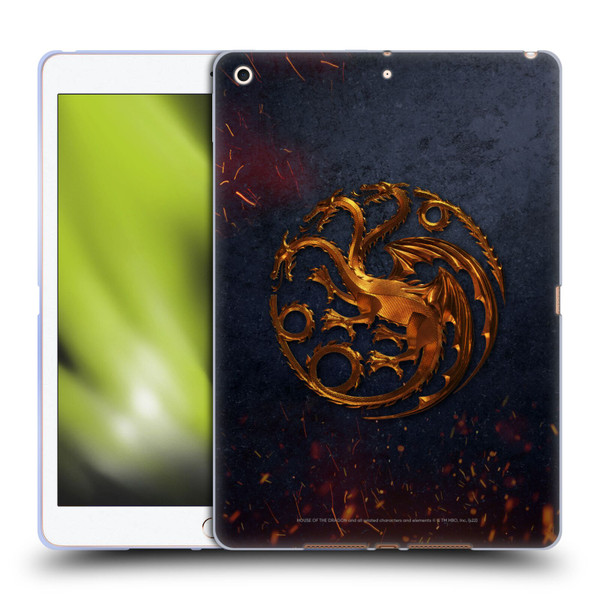 House Of The Dragon: Television Series Graphics Targaryen Emblem Soft Gel Case for Apple iPad 10.2 2019/2020/2021