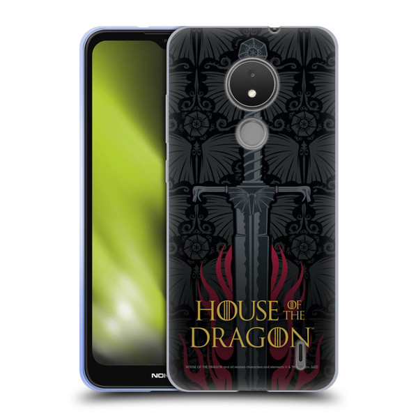 House Of The Dragon: Television Series Graphics Sword Soft Gel Case for Nokia C21