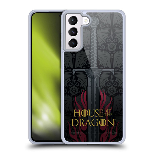 House Of The Dragon: Television Series Graphics Sword Soft Gel Case for Samsung Galaxy S21+ 5G