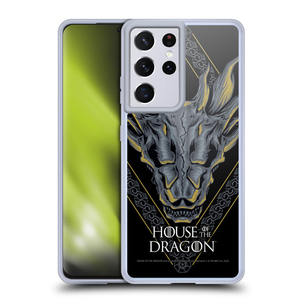 House Of The Dragon: Television Series Graphics Dragon Head Soft Gel Case for Samsung Galaxy S21 Ultra 5G