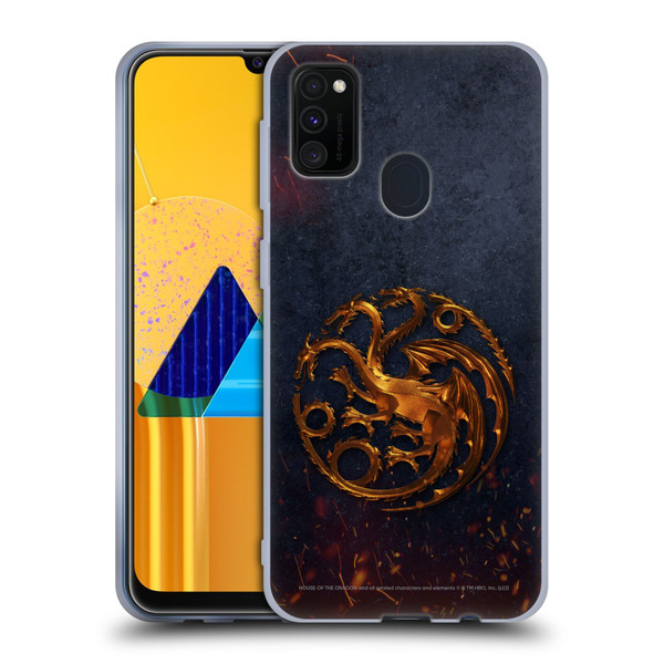House Of The Dragon: Television Series Graphics Targaryen Emblem Soft Gel Case for Samsung Galaxy M30s (2019)/M21 (2020)