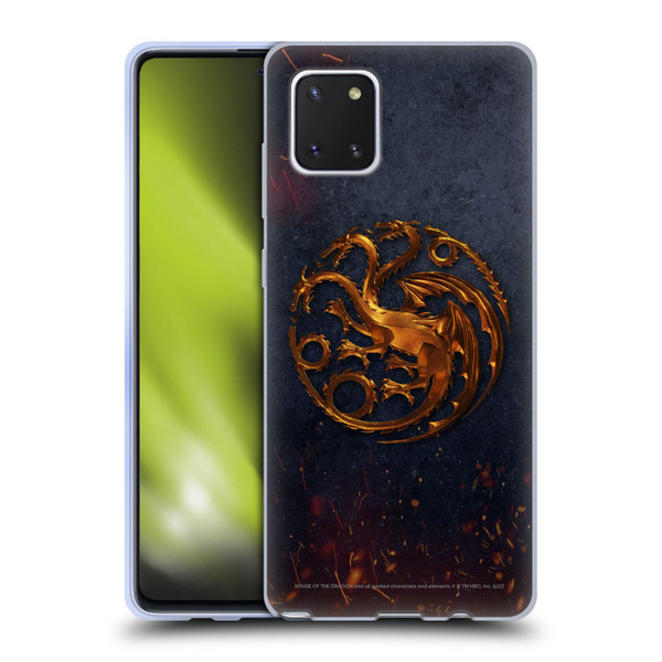 House Of The Dragon: Television Series Graphics Targaryen Emblem Soft Gel Case for Samsung Galaxy Note10 Lite