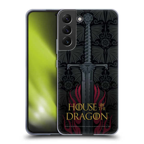 House Of The Dragon: Television Series Graphics Sword Soft Gel Case for Samsung Galaxy S22+ 5G