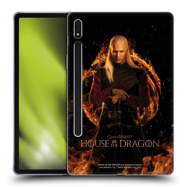 House Of The Dragon: Television Series Key Art Daemon Soft Gel Case for Samsung Galaxy Tab S8