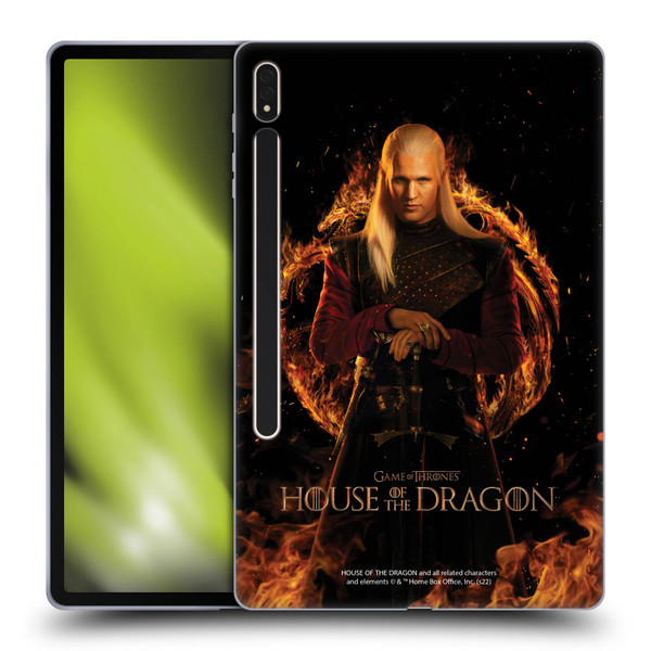 House Of The Dragon: Television Series Key Art Daemon Soft Gel Case for Samsung Galaxy Tab S8 Plus
