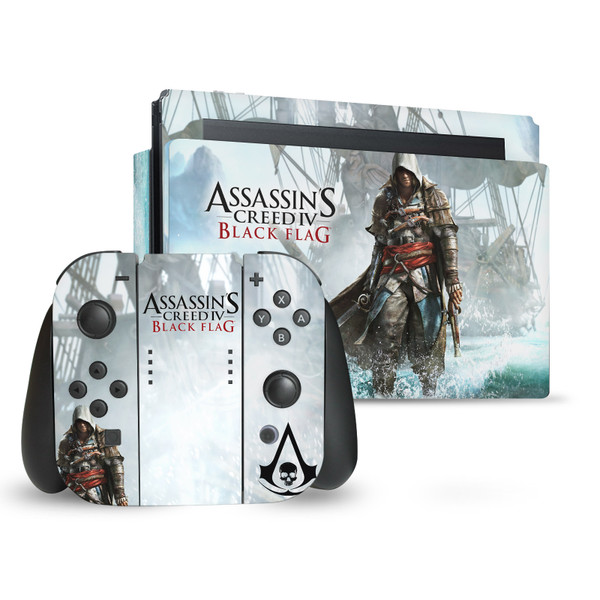 Assassin's Creed Black Flag Graphics Edward Kenway Key Art Vinyl Sticker Skin Decal Cover for Nintendo Switch Bundle