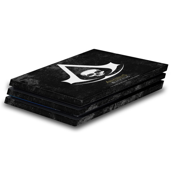 Assassin's Creed Black Flag Logos Grunge Vinyl Sticker Skin Decal Cover for Sony PS4 Pro Console