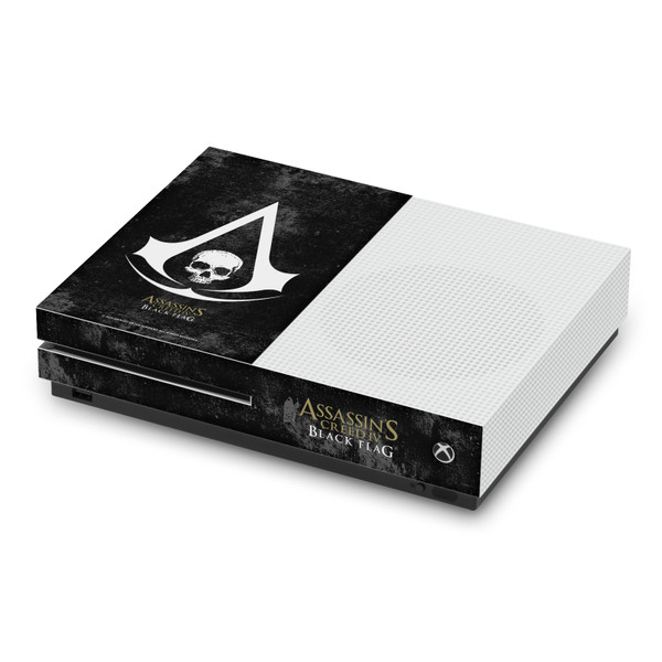 Assassin's Creed Black Flag Logos Grunge Vinyl Sticker Skin Decal Cover for Microsoft Xbox One S Console