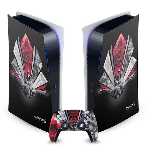 Assassin's Creed Graphics Leap Of Faith Vinyl Sticker Skin Decal Cover for Sony PS5 Digital Edition Bundle