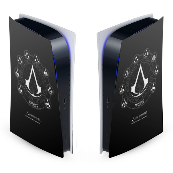 Assassin's Creed Legacy Logo Crests Vinyl Sticker Skin Decal Cover for Sony PS5 Digital Edition Console