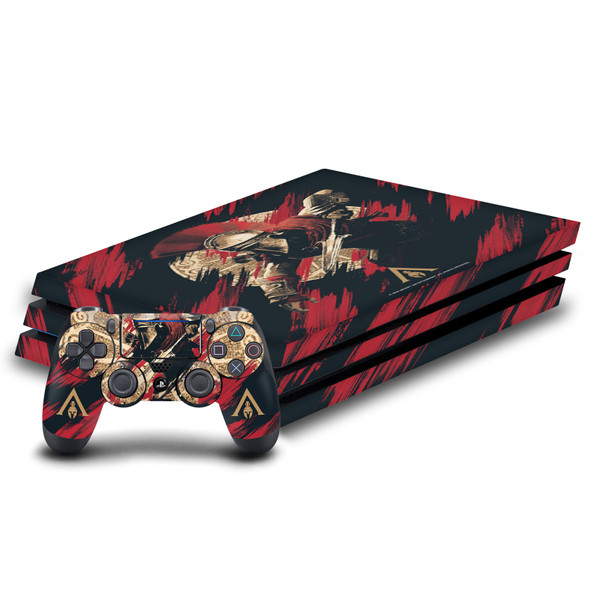 Assassin's Creed Odyssey Artwork Alexios With Spear Vinyl Sticker Skin Decal Cover for Sony PS4 Pro Bundle