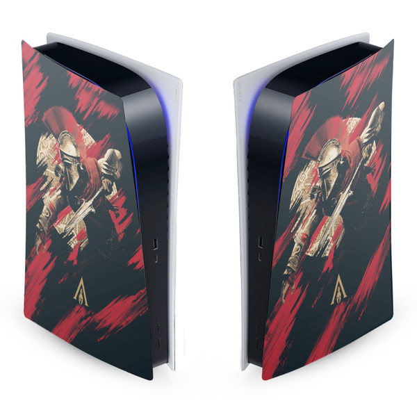 Assassin's Creed Odyssey Artwork Alexios With Spear Vinyl Sticker Skin Decal Cover for Sony PS5 Digital Edition Console