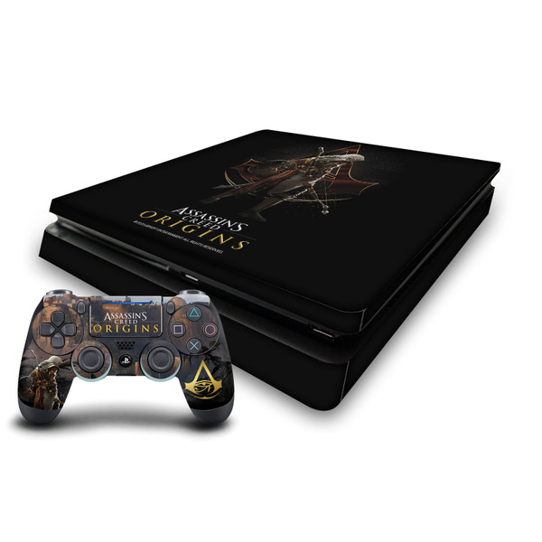 Assassin's Creed Origins Character Art Bayek Crest Vinyl Sticker Skin Decal Cover for Sony PS4 Slim Console & Controller