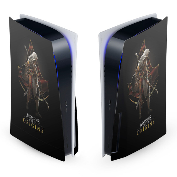 Assassin's Creed Origins Character Art Bayek Crest Vinyl Sticker Skin Decal Cover for Sony PS5 Disc Edition Console
