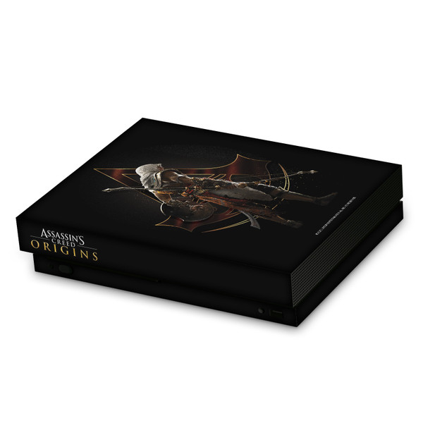 Assassin's Creed Origins Character Art Bayek Crest Vinyl Sticker Skin Decal Cover for Microsoft Xbox One X Console