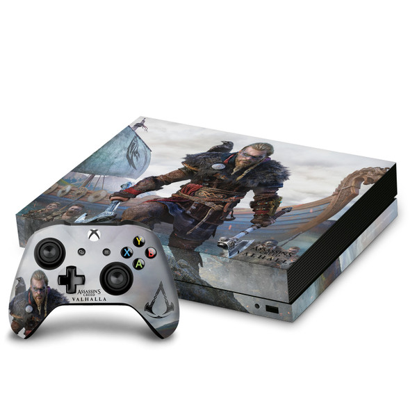 Assassin's Creed Valhalla Key Art Male Eivor 2 Vinyl Sticker Skin Decal Cover for Microsoft Xbox One X Bundle