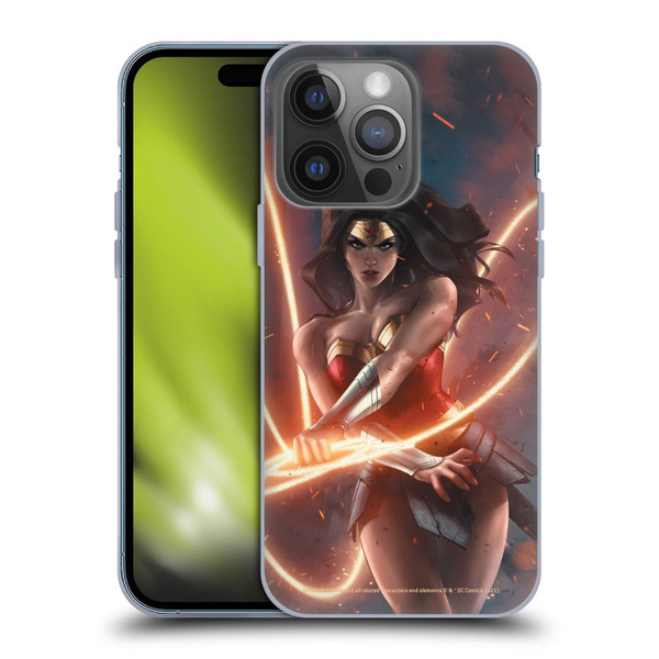 Wonder Woman DC Comics Comic Book Cover Dark Nights Death Metal #1 Soft Gel Case for Apple iPhone 14 Pro