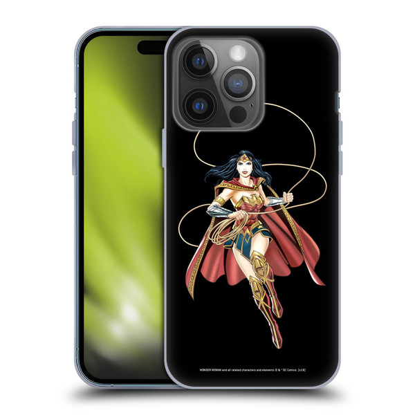 Wonder Woman DC Comics Character Art Lasso Of Truth Soft Gel Case for Apple iPhone 14 Pro