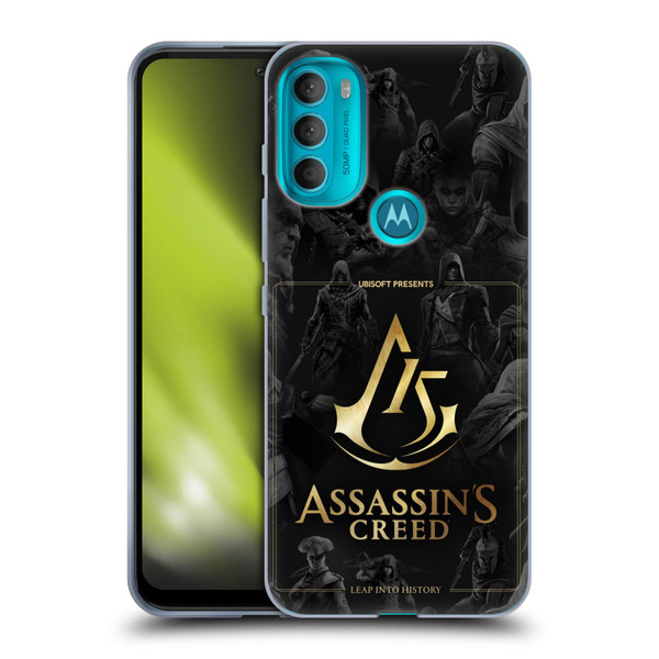 Assassin's Creed 15th Anniversary Graphics Crest Key Art Soft Gel Case for Motorola Moto G71 5G