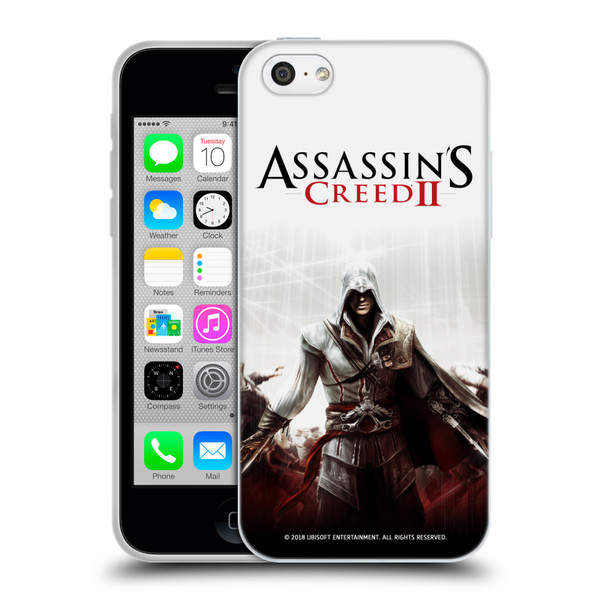 Assassin's Creed II Key Art Ezio 2 Soft Gel Case for Apple iPhone 5c