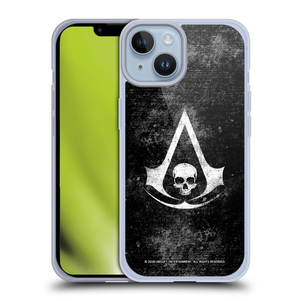 Assassin's Creed Black Flag Logos Grunge Soft Gel Case for Apple iPhone 14