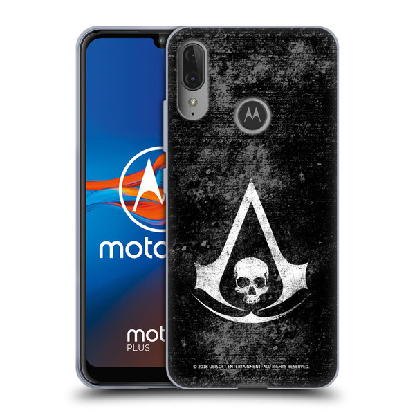 Assassin's Creed Black Flag Logos Grunge Soft Gel Case for Motorola Moto E6 Plus