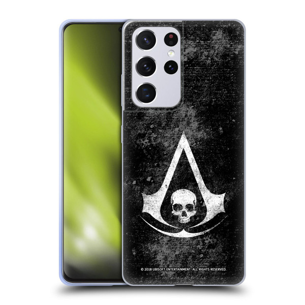 Assassin's Creed Black Flag Logos Grunge Soft Gel Case for Samsung Galaxy S21 Ultra 5G