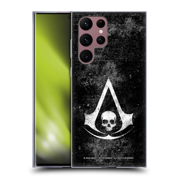 Assassin's Creed Black Flag Logos Grunge Soft Gel Case for Samsung Galaxy S22 Ultra 5G
