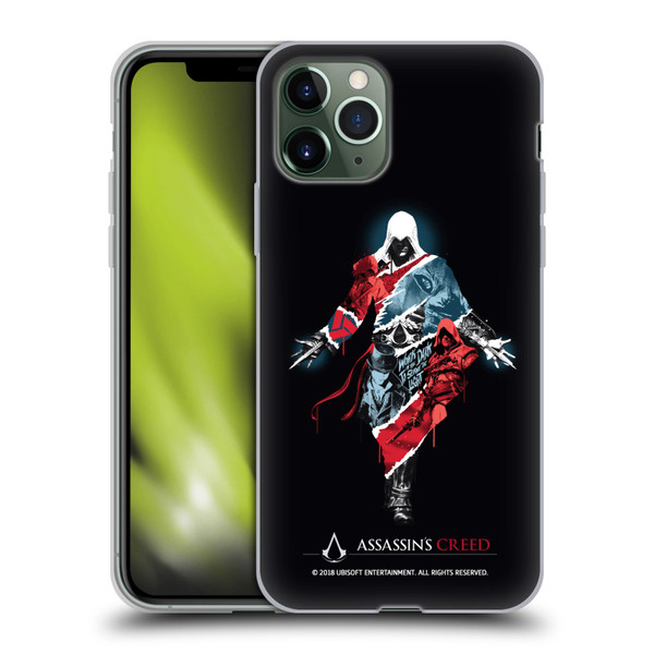Assassin's Creed Legacy Character Artwork Double Exposure Soft Gel Case for Apple iPhone 11 Pro