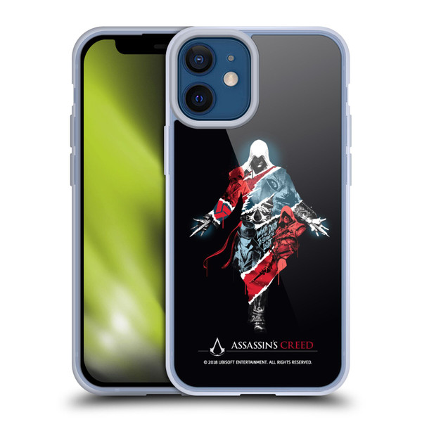 Assassin's Creed Legacy Character Artwork Double Exposure Soft Gel Case for Apple iPhone 12 Mini