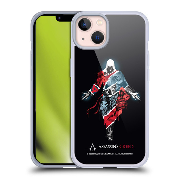 Assassin's Creed Legacy Character Artwork Double Exposure Soft Gel Case for Apple iPhone 13