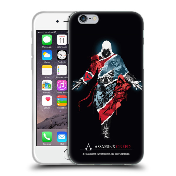 Assassin's Creed Legacy Character Artwork Double Exposure Soft Gel Case for Apple iPhone 6 / iPhone 6s