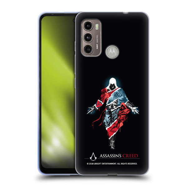 Assassin's Creed Legacy Character Artwork Double Exposure Soft Gel Case for Motorola Moto G60 / Moto G40 Fusion