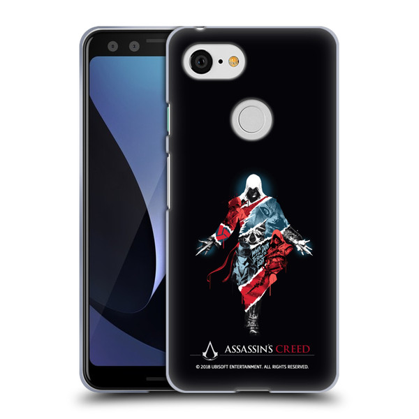 Assassin's Creed Legacy Character Artwork Double Exposure Soft Gel Case for Google Pixel 3