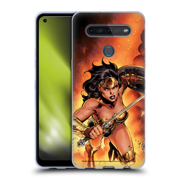 Wonder Woman DC Comics Comic Book Cover Justice League #4 2018 Soft Gel Case for LG K51S