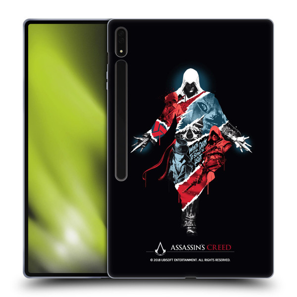 Assassin's Creed Legacy Character Artwork Double Exposure Soft Gel Case for Samsung Galaxy Tab S8 Ultra
