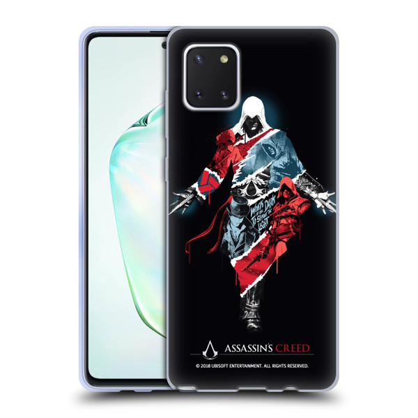 Assassin's Creed Legacy Character Artwork Double Exposure Soft Gel Case for Samsung Galaxy Note10 Lite