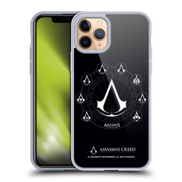 Assassin's Creed Legacy Logo Crests Soft Gel Case for Apple iPhone 11 Pro
